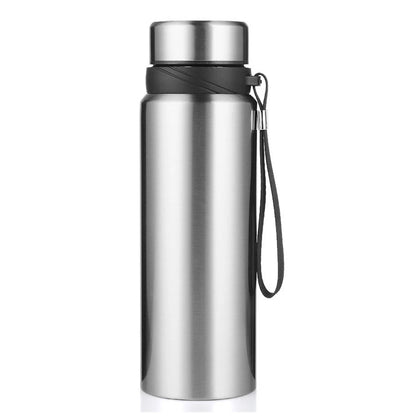 Hydra Thermo Elite finition inox brossé, design élégant avec lanière noire.